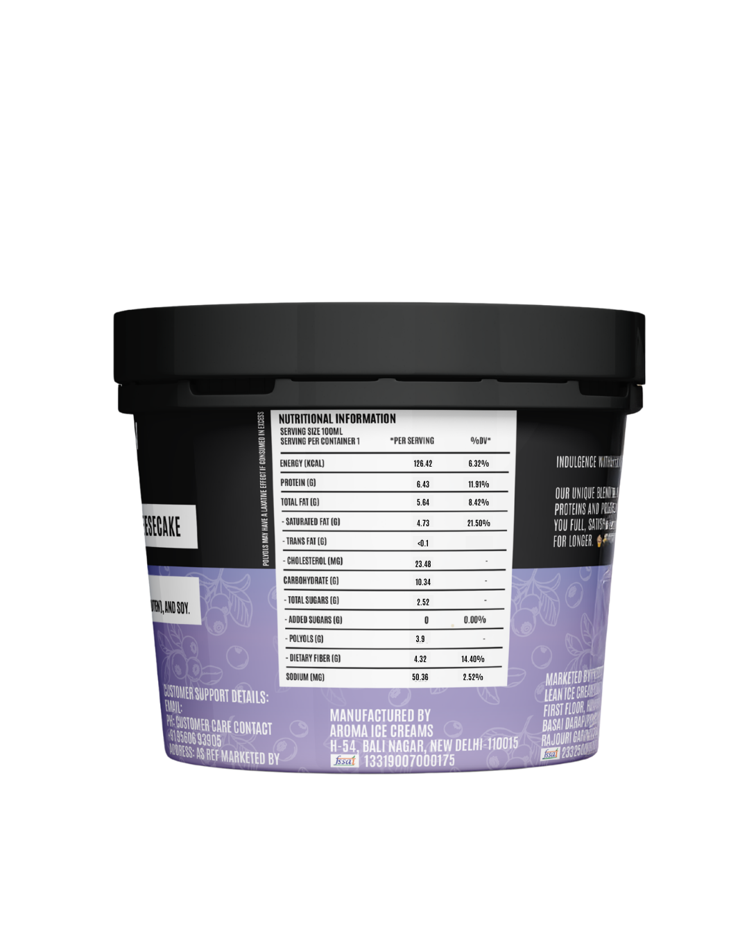 Blueberry Cheesecake nutritional info